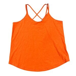 DSG Womens‎ Strappy Movement Tank Top Ginger Orange Heather Activewear
